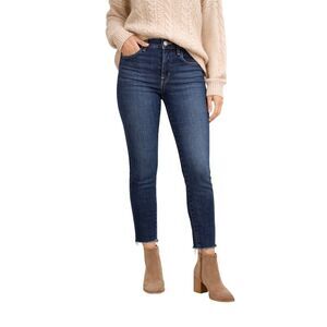 L'AGENCE Women's Margot Skinny High Rise Denim Cropped Jeans Blue Size 25
